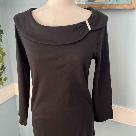 Rafaella Classic Black Top - Picture 1 of 8